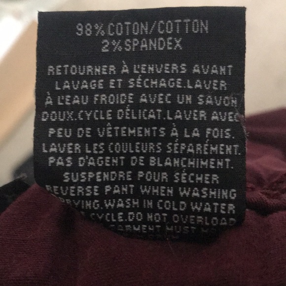 (B) Burgundy (5T) Boys Pants - Picture 7 of 7